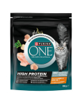 PURINA ONE High Protein Chicken 900 g rikkalik kana, kuiv toit kassidele
