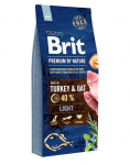 BRIT Premium By Nature Light Turkey and Oat  15 kg T&auml;istoit kalkuni ja kaeraga k&otilde;ikidele t&otilde;ugudele &uuml;lekaalulistele