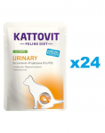 KATTOVIT Feline Diet Urinary kalkun 24 x 85 g v&auml;hendada struviidikivide taastekke