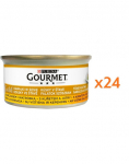 GOURMET Gold t&uuml;kid kastmes kana ja maksaga kassidele 24x85 g