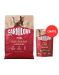 CARNILOVE Active Cat Lamb and Wild Boar Sterilised 2 kg steriliseeritud kassidele + CARNILOVE Crunchy Snack Cat Lamb 50 g TASUTA