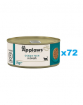 APPLAWS Cat Adult Ocean Fish in Broth ookeanikala puljongis 72x70 g
