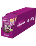 WHISKAS Junior kotike 28x85g m&auml;rga kassipoegade toitu kana marmelaadiga