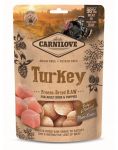 CARNILOVE Raw Freeze-dried Snack Turkey 60g liofiliseeritud kalkuni t&uuml;kid kutsikatele ja t&auml;iskasvanud koertele