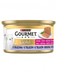 GOURMET Gold Kitten veiselihaga p&uuml;re 12x85g m&auml;rgtoit kassipoegadele