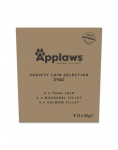APPLAWS Cat Multipak 12x30g kaladeidiga maiustusi tuunikala ja l&otilde;hefileedega kassidele