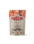 CARNILOVE Freeze-Dried Snack Cat Beef 40 g veise ja kassikatu abil, liofiliseeritud maiused kassidele
