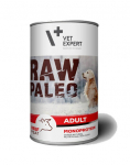 VETEXPERT RAW PALEO Adult beef 400 g &scaron;lapias maistas su jautiena 400 g