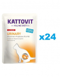 KATTOVIT Feline Diet Urinary vasikaliha 24 x 85 g Struviitkivide kordumise v&auml;hendamiseks