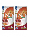 FARMINA N&D Pumpkin Dog Puppy Mini chicken, pumpkin & pomegranate 7 kg x 2