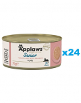 APPLAWS Cat Senior Tuna with Salmon in Jelly tuunikala l&otilde;hega želees eakatele 24x70g