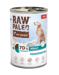 RAW PALEO Monoprotein Kangaroo Adult 400g koos kenguru lihaga, niiske toit koertele