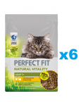 PERFECT FIT Natural Vitality 1+ kuiv t&auml;istoit t&auml;iskasvanud kassidele kana ja kalkuniga 6x650g