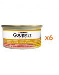 GOURMET Gold l&otilde;he ja kana kastmes kassidele 6x85 g