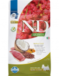 FARMINA N&D Quinoa Mini nahk ja karvkate 800g pardi ja kookosp&auml;hkliga v&auml;ikestele t&otilde;ugudele