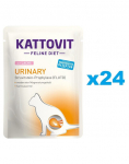 KATTOVIT Feline Diet Urinary l&otilde;hega 24 x 85 g Struviitkivide kordumise v&auml;hendamiseks
