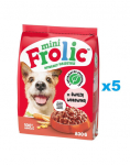FROLIC Mini Naturally Irresistible 5x800 g Poolniiske v&auml;ikeste t&otilde;ugude koeratoit v&auml;rske veiselihaga
