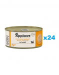 APPLAWS Cat Adult Chicken Breast with Cheese in Broth kana rind juustuga puljongis 24x70 g