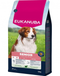 EUKANUBA Senior Small Medium Breeds Lamb Rice 12 kg kuivtoit vanematele v&auml;ikeste ja keskmise suurusega koertele, rikkalik lambaliha ja riis