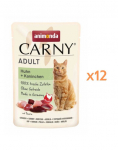 ANIMONDA Carny Adult Pouch Kana ja k&uuml;&uuml;lik 12x85g m&auml;rg toit kassidele