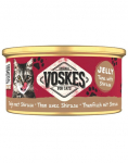 VOSKES Jelly Tuna with Shirasu 24x85 g 100% tuunikala ja an&scaron;oovise želatiinis, kasside t&auml;iendav toit