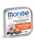 MONGE Fresh Koeratoit pasteet kalkunilihaga100 g