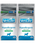 FARMINA Vet Life Hypoallergenne muna ja riis koertele toiduaine talumatuse v&auml;hendamiseks 2 x 12 kg