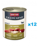 ANIMONDA Gran Carno Adult koos r&uuml;psiga 12x800 g t&auml;iskasvanud koertele