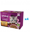 WHISKAS Junior kotike 48x85g Drobiowe Frykasy m&auml;rja kassitoiduga želees: kana, kalkun, linnuliha, pardi