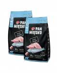 PAN MIĘSKO Kanaari koos forelliga kuivtoit kassidele S 2x5 kg