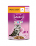 WHISKAS Junior kanaariga želees 85 g m&auml;rg toit kassipoegadele