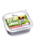 RAW PALEO Pate Pork Mini Adult 150g t&auml;iskasvanud v&auml;ikeste t&otilde;ugude koertele m&otilde;eldud seapasteet
