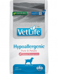 FARMINA VetLife Hypoallergenic Adult Pork karma dietetyczna dla ps&oacute;w 2 kg + FARMINA Vet Life Dental Treat Hypoallergenic Fish Medium/Maxi 100 g (7 tk) TASUTA!
