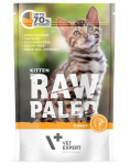 VETEXPERT RAW PALEO Kitten turkey 100 g m&auml;rgtoit kassipoegadele - kalkunilihaga