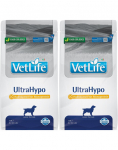 Farmina Vet Life UltraHypo koertele toitainete talumatuse v&auml;hendamiseks 2 kg x 2