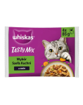 HILL'S Tasty Mix Adult Pea K&ouml;&ouml;gi Valik kastmes 4x85 g m&auml;rg toit kassidele
