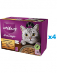 WHISKAS Adult 48x85g Drobiowe Frykasy m&auml;rgtoit t&auml;iskasvanud kassidele marmelaadiga: kana, kalkun, kodulinnuliha, part
