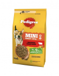 PEDIGREE Adult Mini 2,6 kg v&auml;ikeste t&otilde;ugude koertele veise ja k&ouml;&ouml;giviljadega