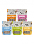 DOLINA NOTECI Smart Chews Mix 5 maitset 5x100g toimetulekuks stressi v&auml;hendamisel, kognitiivsete funktsioonide toetamiseks, seedimise toetamiseks, toiduallergiate toetamiseks, immuunsuse toetamiseks, kuivatatud maiused koerale