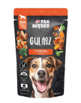 PAN MIĘSKO Kalkuni- ja vasikaliha gulja&scaron;&scaron; &ndash; m&auml;rg koeratoit 150 g