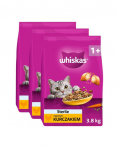 WHISKAS Sterile maitsva kanaga 3x3,8 kg kuivtoit kassidele