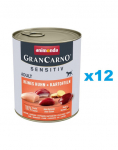ANIMONDA Grancarno Sensitive kana kartuliga 12x800 g