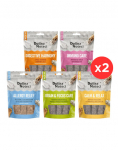DOLINA NOTECI Smart Chews Mix 5 maitset 10x100g stressi v&auml;hendamise tugi, kognitiivsete funktsioonide tugi, seedimise tugi, toiduallergiate tugi, immuunsuse tugi, kuivatatud maiused koerale