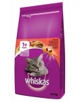 WHISKAS Adult veiselihaga 3x3,8 kg kuivtoit kassidele