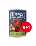 SIMPLY FROM NATURE Niiske koeratoit Hobuselihatoit kartuliga 6 x 400 g + 1 TASUTA
