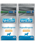 FARMINA Vet Life Hypoallergeenne Kala ja Kartul koertele toitainete talumatuse v&auml;hendamiseks 12 kg x 2