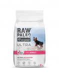 RAW PALEO Ultra Pork Mini Adult 2kg v&auml;ikestele t&otilde;ugu t&auml;iskasvanud koertele sealiha