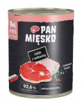 PAN MIĘSKO Kalkun koos veiselihaga niiske toit kutsikatele 800 g
