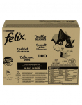 FELIX Fantastic DUO Mix Maal&auml;hedased maitsed želees 120x85g veiseliha ja linnuliha, kalkun ja maks, kana ja neer, part ja lambaliha, m&auml;rg toit kassidele