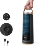 Levoit Windi Mini Pro juhtmevaba lauaventilaator, aku, 20 dB, 5 kiirust, grafiithall